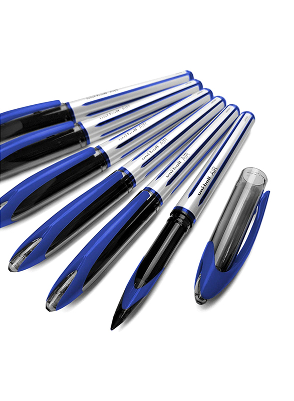 Uniball 12-Piece Air Medium Rollerball Pen Set, 0.7mm, UBA-188-L, Blue