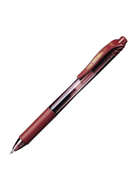 Pentel 12-Piece Energel-X Retractable Gel Pen Set, 0.7mm, BL107, Brown