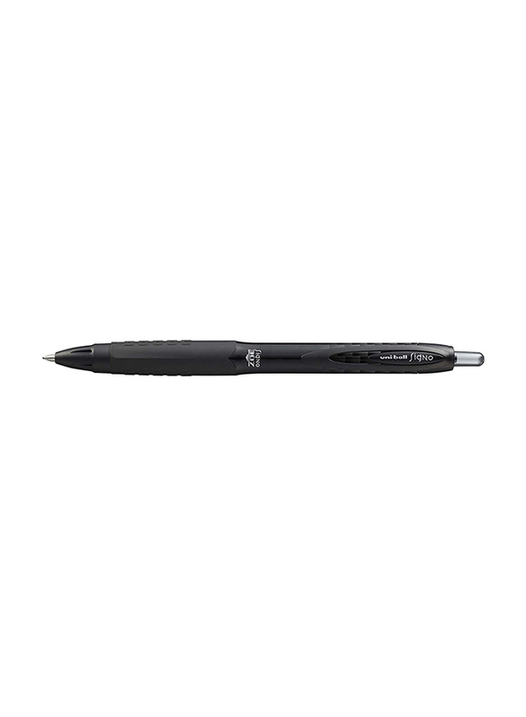 Uniball Signo Gel Ink Roller Ball Retractable Pen, 0.7mm, UMN-307, Black