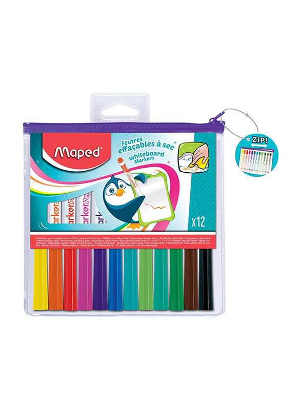 

Maped 12-Piece Marker'Peps' Whiteboard Marker Set, 741817, Multicolor