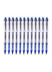 Uniball 12-Piece Vision Elite Medium Refillable Rollerball Pen Set, 0.8mm, UB-200, Blue