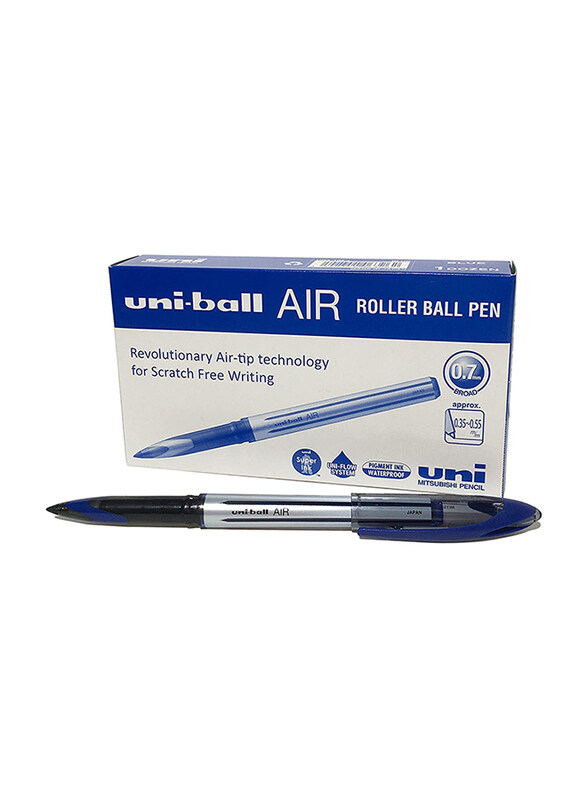 

Uniball 12-Piece Air Fountain Pen Tip Rollerball Pen Set, 0.7mm, Blue