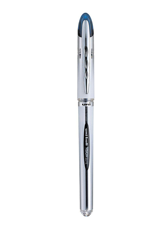 Uniball 3-Piece Vision Elite Refillable Rollerball Pen Set, 0.8mm, Blue