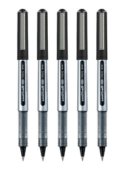 Uniball 5-Piece Eye Micro Rollerball Pen Set, 0.5mm, MI-UB150-BK-05C, Black