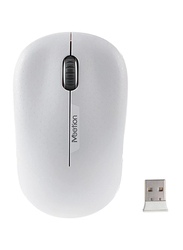 Meetion R545 Wireless Optical Mouse, White