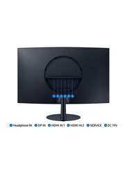 Samsung 27 Inch Bezeless Curved Full HD Monitor With 1000R Display, LS27C390EAMXUE, Black