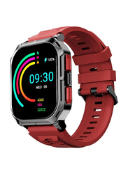 Hifuture Ultra 3 2 Inch Smartwatch with Bluetooth Calling & Heart Rate Monitor, Red