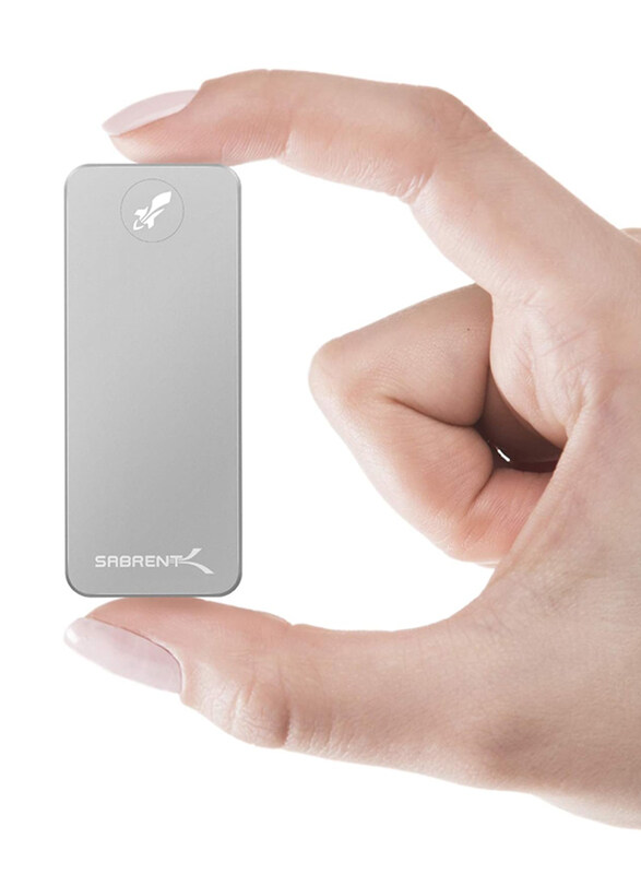 

Sabrent 512GB Rocket Nano External Aluminium SSD, SB-512-NANO, Silver