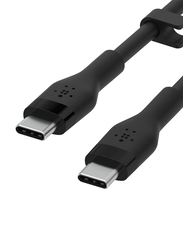 Belkin 1-Meter Boost↑Charge Flex Lightning Cable, USB Type-C to USB Type-C for MacBook Pro, iPad Pro, Galaxy S21, Ultra, Plus and More, Black