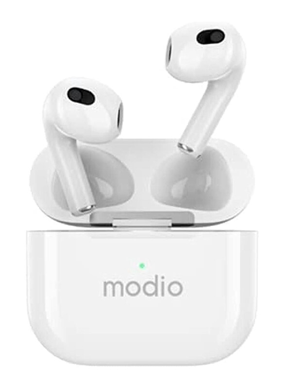 

Modio ME12 Wireless In-Ear Earphones, White