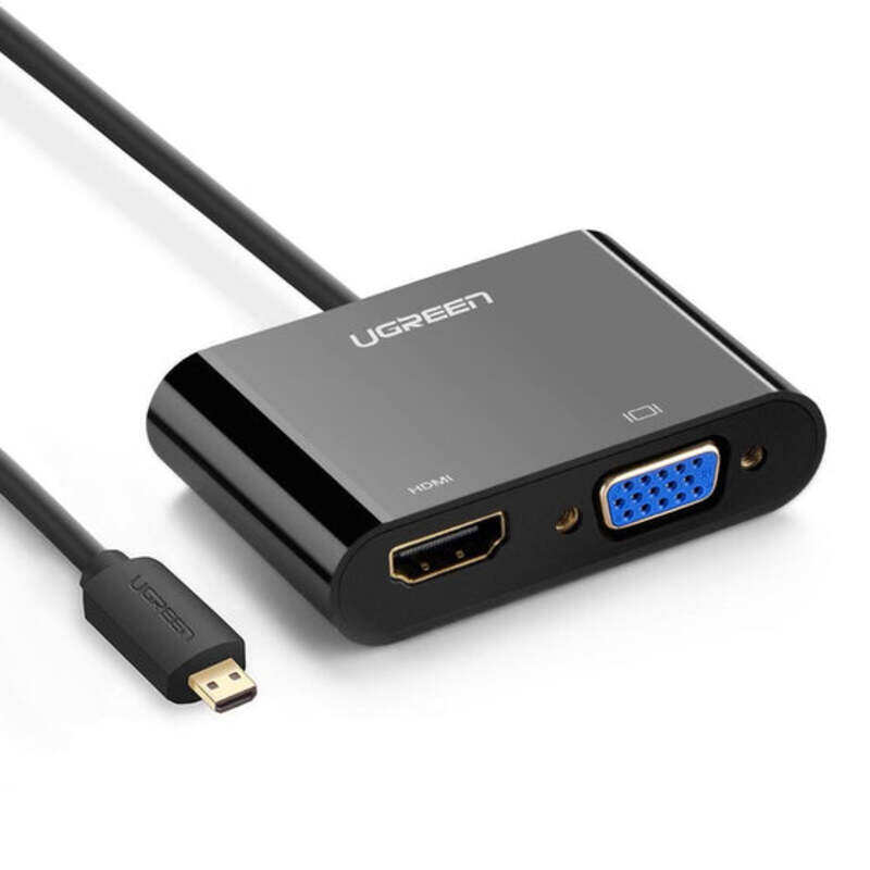 

Ugreen Converter Cable, Micro HDMI to VGA, Black