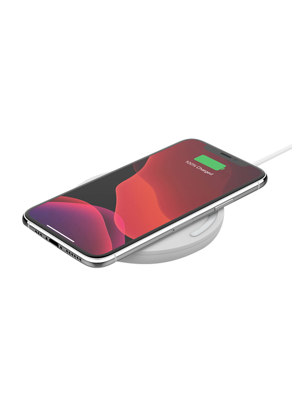 Belkin Fast Wireless Charging Pad with Micro-USB Cable, WIA001btBK, White