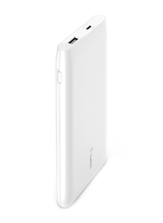 Belkin 10000mAh Power Bank with USB-C to USB-C Cable, BPB001btWH, White