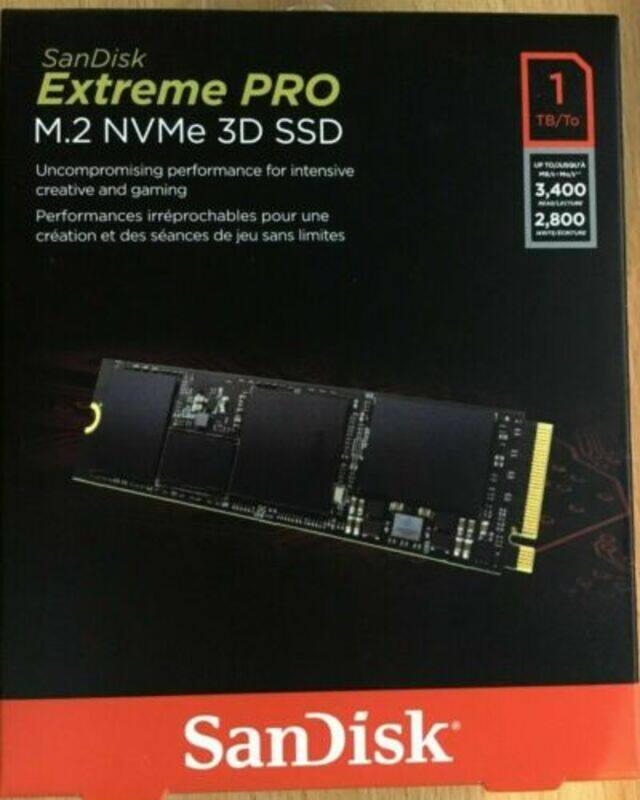 

Sandisk 1TB SSD Extreme Pro M.2 NVMe 3D Internal Hard Disk, Black