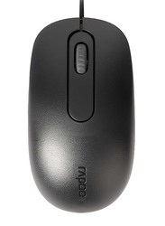Rapoo N200 Wired Optical Mouse, Black