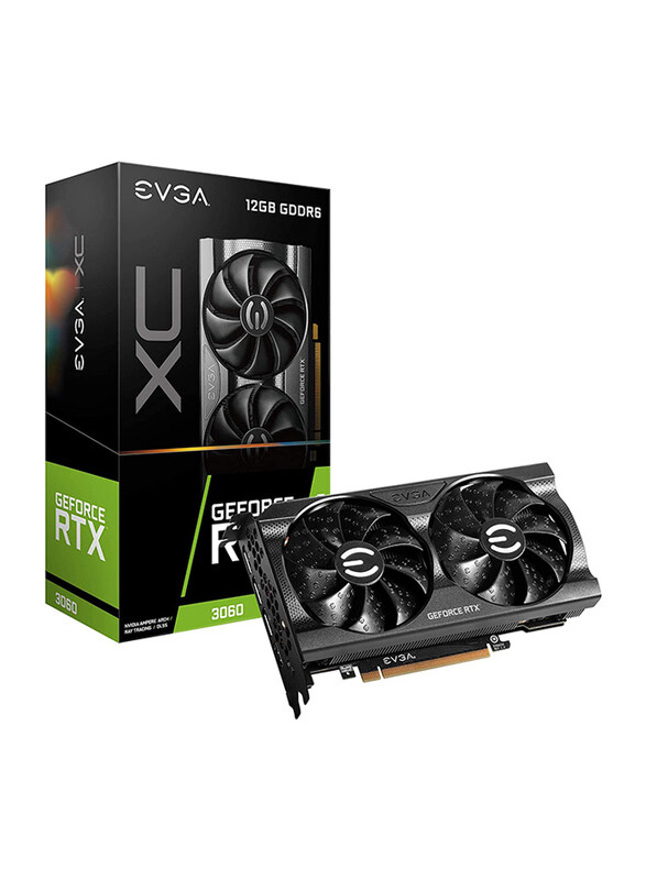 

EVGA GeForce RTX 3060 XC Gaming Graphics Card, 12GB, GDDR6, 12G-P5-3657-KR, Black