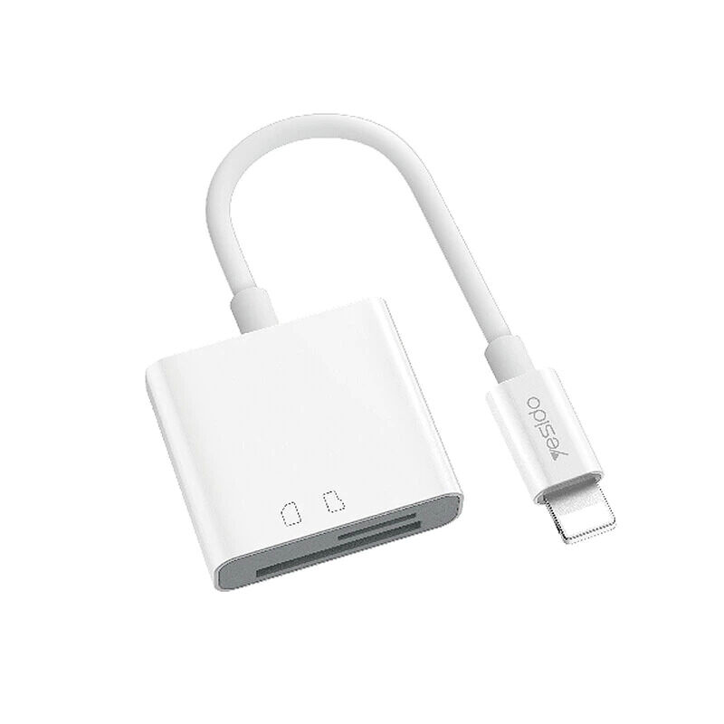 

Yesido Micro SD Card Reader, Lightning to SD Port, GS11, White