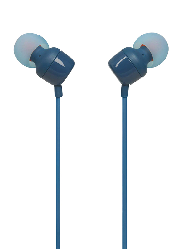 JBL Tune 110 3.5mm Jack In-Ear Earphones with Mic, Blue