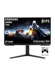 Samsung 27 inch Odyssey G4 Full HD Gaming Monitor with IPS Panel and Ergonomic Stand, LS27BG402EMXUE, Black