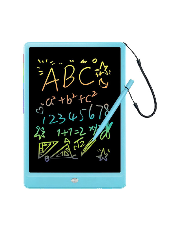 

Amerteer LCD Writing Tablet Doodle Board Colourful Erasable Drawing Pad with Stylus, 10 Inch, Ages 3+, Blue