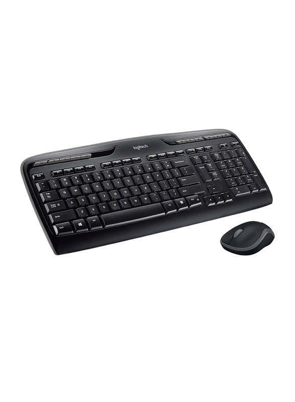 Logitech MK330 Wireless English Keyboard and Mouse Combo, Black