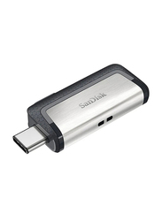 Sandisk 128GB Ultra Dual USB Drive, Black/Silver