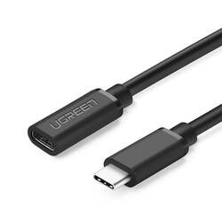 Ugreen 1-Meter USB C Gen2 5A Extension Cable, USB Type-C Male to USB Type-C for Type-C Devices, Black