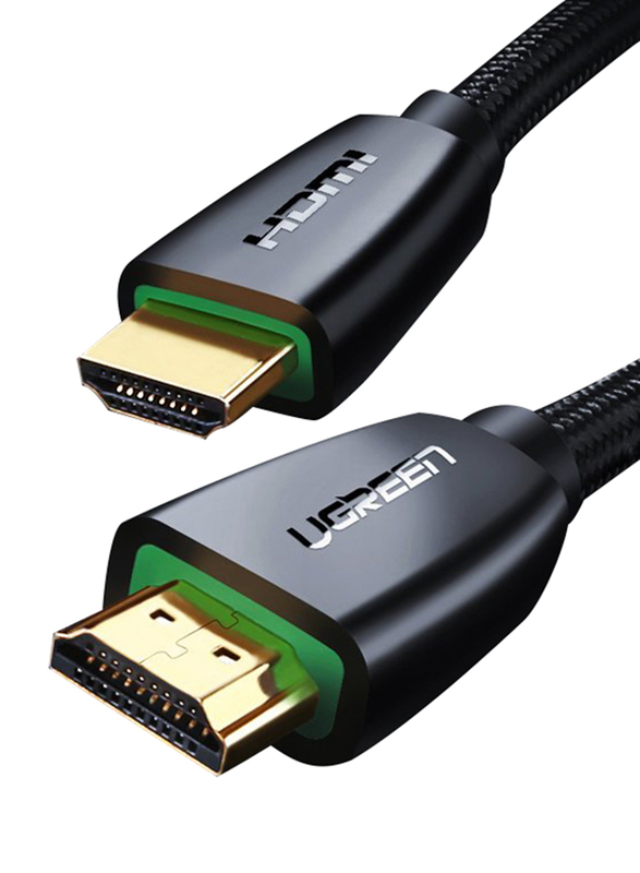 Ugreen 10-Meter High-End HDMI Cable with Nylon Braid, HDMI Male to HDMI, Black
