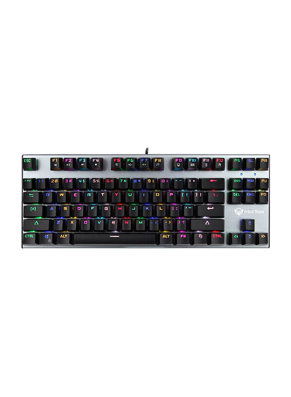 

Meetion MK04 TKL RGB Backlit Wired English Gaming Keyboard, Black/Silver