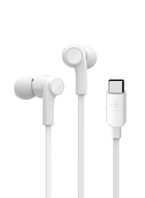 Belkin Wired In-Ear Earphones with USB-C Connector, G3H0002btWHT, White