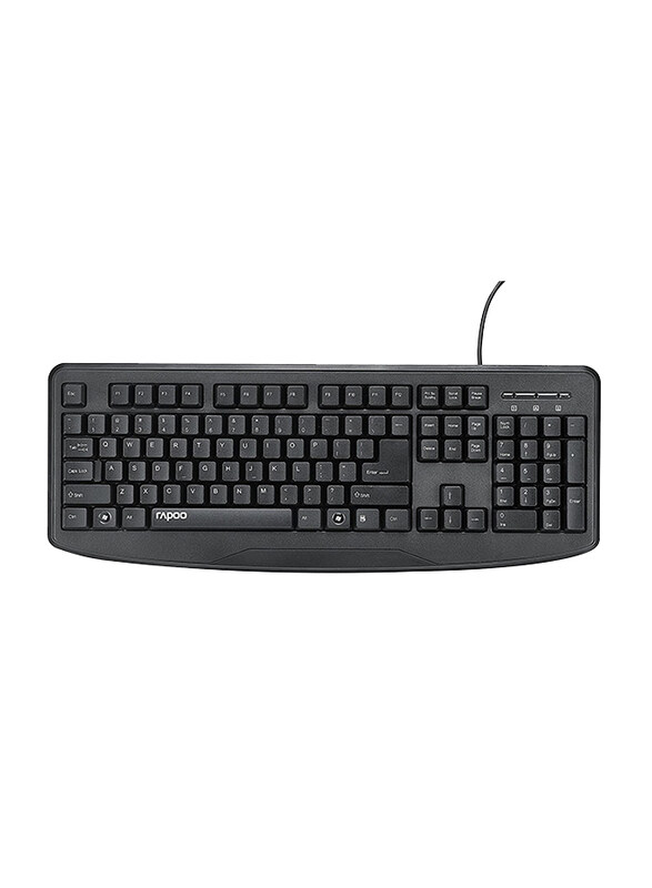 

Rapoo NK2500 Wired English Keyboard, Black