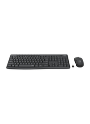 Logitech Mk295 Wireless English Keyboard and Mouse Combo, Black