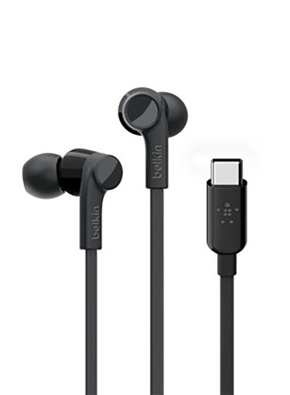 Belkin Wired In-Ear Earphones with USB-C Connector, G3H0002btBLK, Black