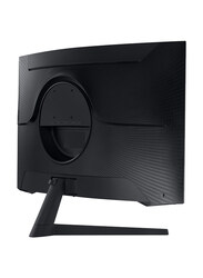 Samsung 32 Inch Odyssey G5 G55C QHD Curved Gaming Monitor, LS32CG552EMXUE, Black, Middle East Version