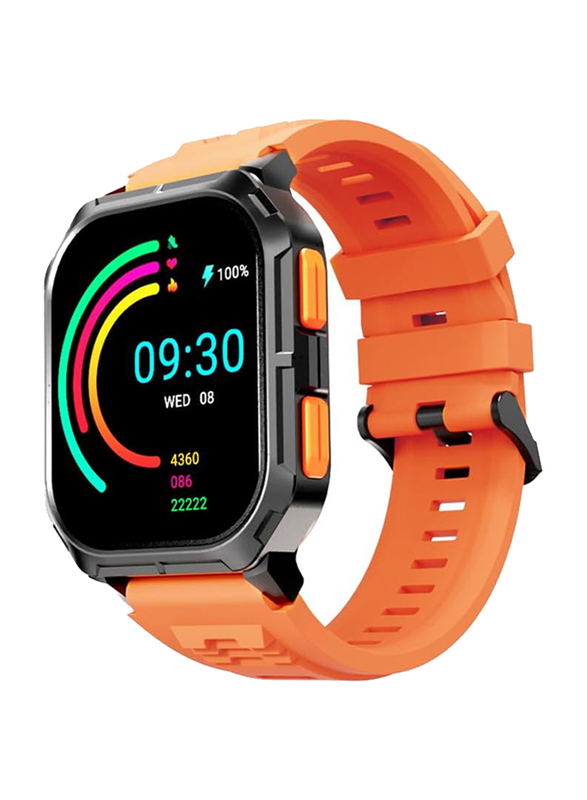 Hifuture Ultra 3 2 Inch Smartwatch with Bluetooth Calling & Heart Rate Monitor, Orange