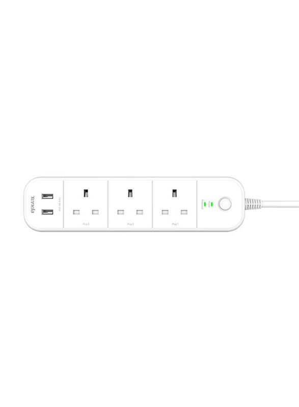 

Tenda SP15 Smart Wi-Fi Power Strip, White