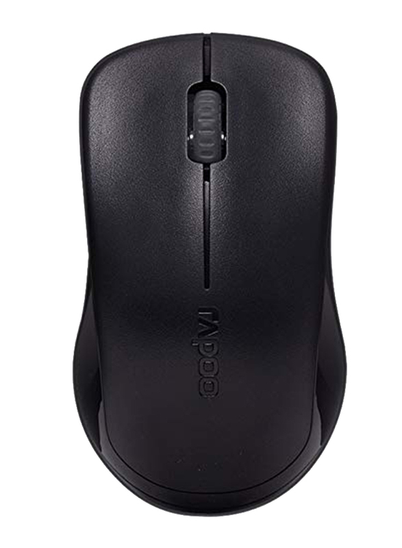 Rapoo X1960 Wireless Arabic Keyboard and Mouse, Black