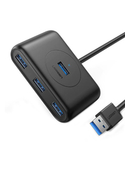 Ugreen 4-in-1 USB 3.0 Hub for PC/Laptop, Black