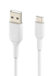 Belkin 1-Meter PVC USB Type-C Cable, USB Type A to USB Type-C for Note10, S10, Pixel 4, iPad Pro, Nintendo Switch and more, White