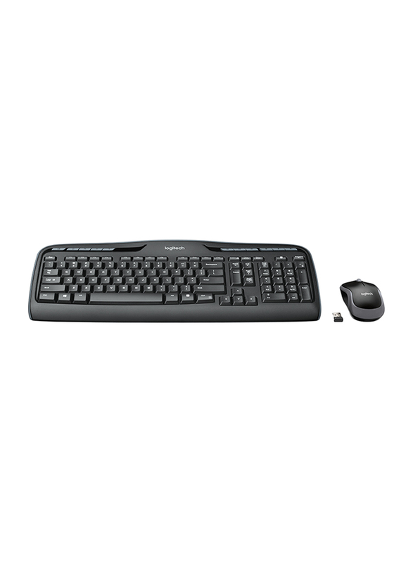 Logitech MK330 Wireless English Keyboard and Mouse Combo, Black