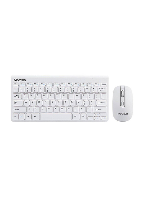 

Meetion Mini4000 Wireless English Keyboard & Mouse Combo, White