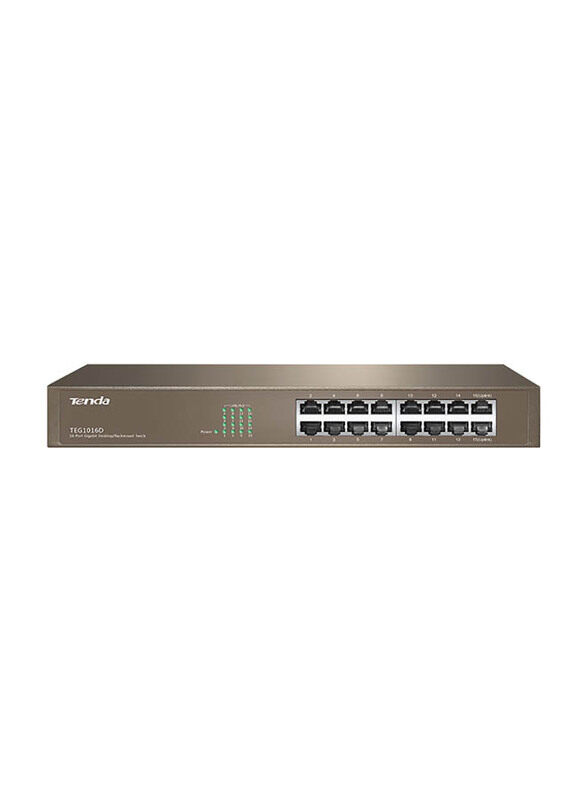 

Tenda V6.0 16-Port Gigabit Ethernet Switch, TEG1016D, Grey