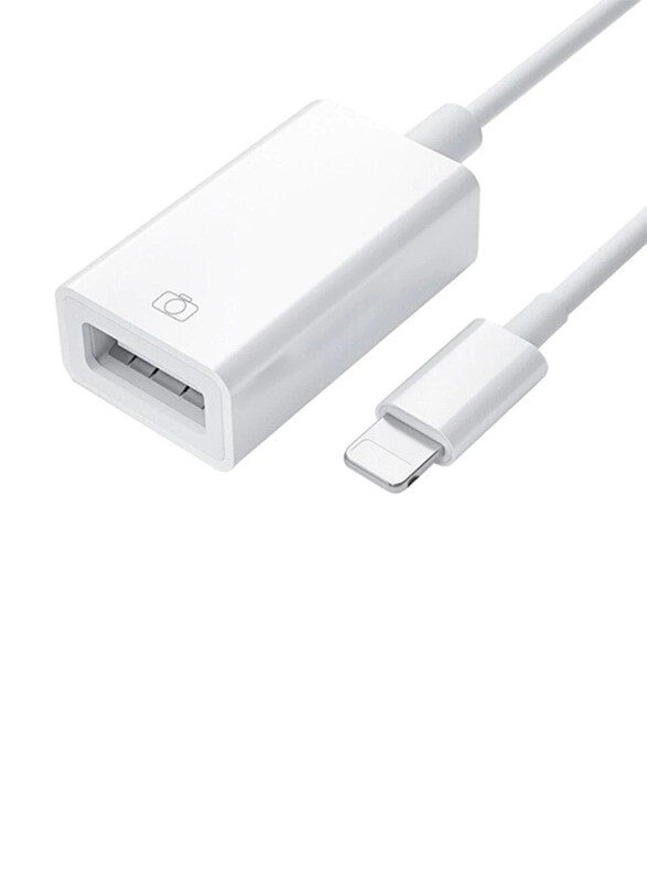 

Yesido OTG Cable Adapter, USB Type A to Lightning, White