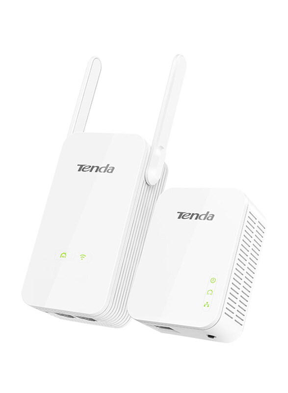 

Tenda PH5 AV1000 2-Port Gigabit Wi-Fi Powerline Extender Kit, White