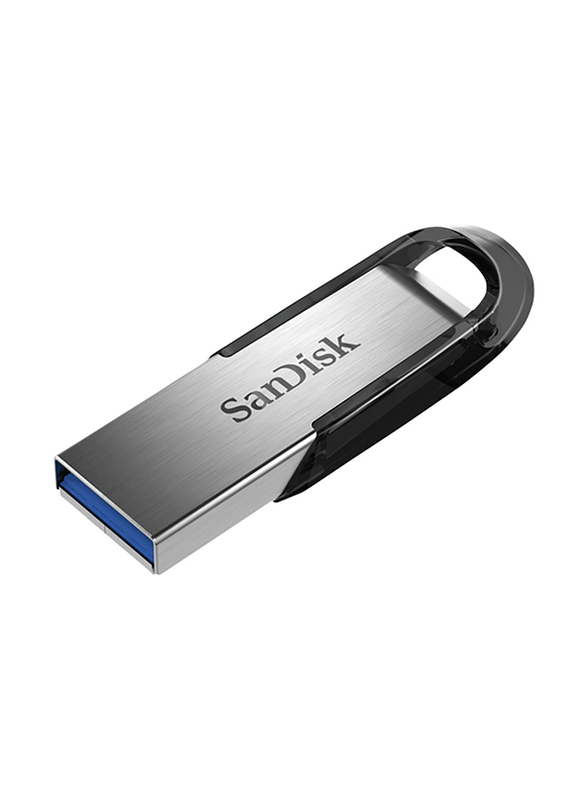 SanDisk 16GB Ultra Flair USB 3.0 Flash Drive, Silver/Black