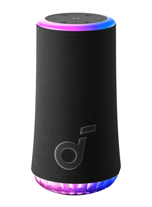 Soundcore Glow Water Resistant Portable Bluetooth Speaker, Black