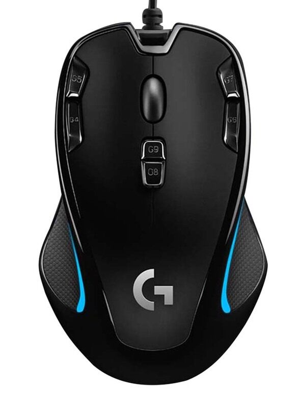 

Logitech G300S Wired Optical Gaming Mouse, Blue/Black