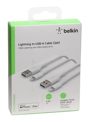 Belkin 1-Meter Boost Charge Lightning Cable, USB Type A to Lightning, White