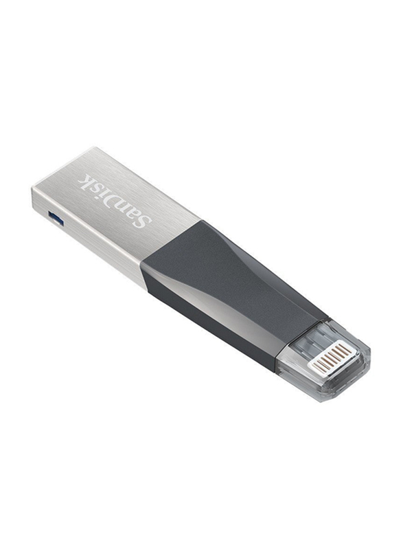 Sandisk 64GB iXpand Mini Flash Drive, Black/Silver