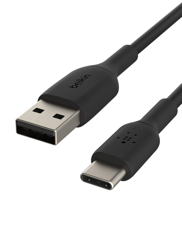 Belkin 1-Meter PVC USB Type-C Cable, USB Type A to USB Type-C for Note10, S10, Pixel 4, iPad Pro, Nintendo Switch and more, Black